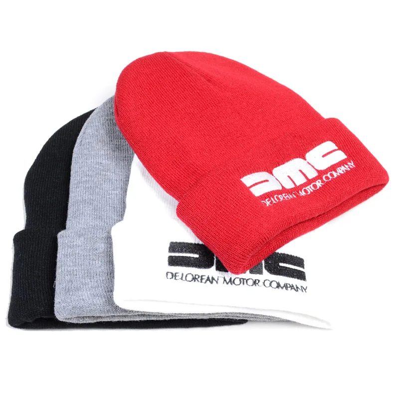 Бренд delorean motor company Beanies, шапка «Назад в будущее», модные зимние теплые вязаные шапки унисекс