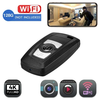 

Mini WIFI Camera 4K UHD Keyfob Car key Camera Sensor Camcorder Motion DVR Micro Camera Sport DV Monitor Security Video ip Camera