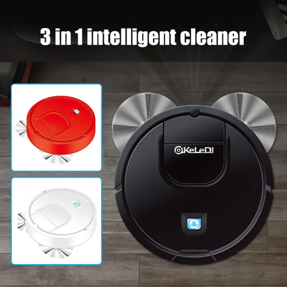 

Household Automatic 3 in 1 Mute Smart Robot Suction Sweeper Floor Mop High Efficiency Vacuum Cleaner