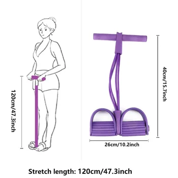 

Gym To Do Sit-ups Elastic Drawstrings Resistance Bands Abdominal / Waist / Arm / Leg Stretching Weight Training 2020
