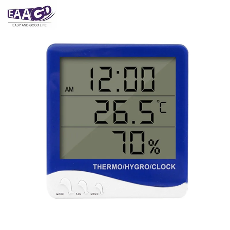 EAAGD Hygrometer Thermometer Digital Indoor Outdoor humidity meter with Standing Wall Hanging for humidifiers dehumidifiers |