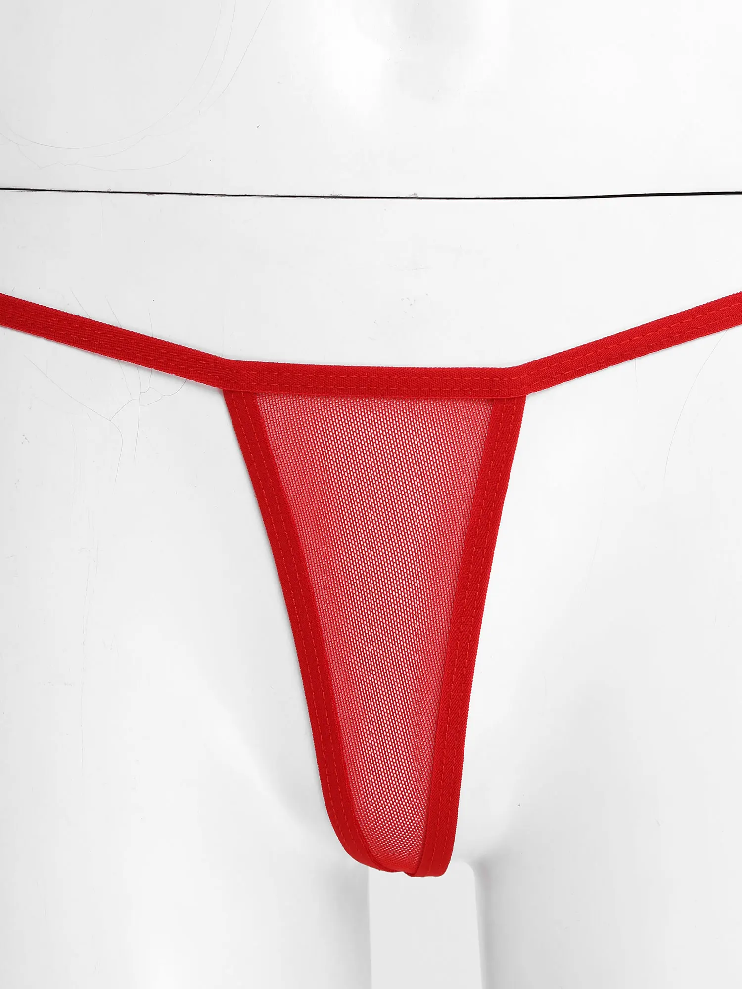 Lingerie Sexy Donna Micro Bikini In PU - Set 2 Pezzi Con Collo E Perizoma, Costume Da Bagno Estremo - Foto 8