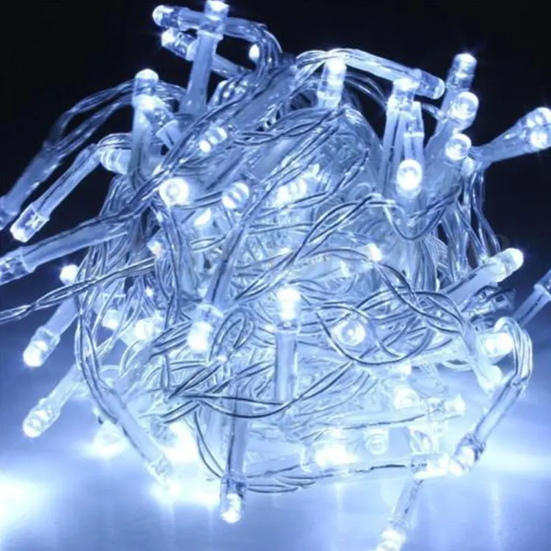 20M 200LEDs 8 Patterns LED String Fairy Lights Bulbs Party 220V EU Plug - Испускаемый цвет: White