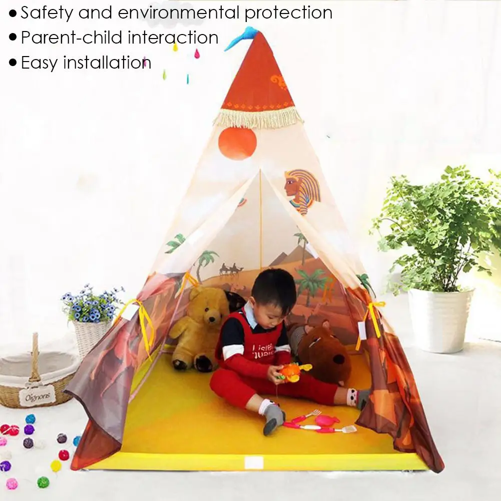 

Children Playing Tent Indoor Pretend Play Game House Parent-child Puzzle Toy Tent For Toddler