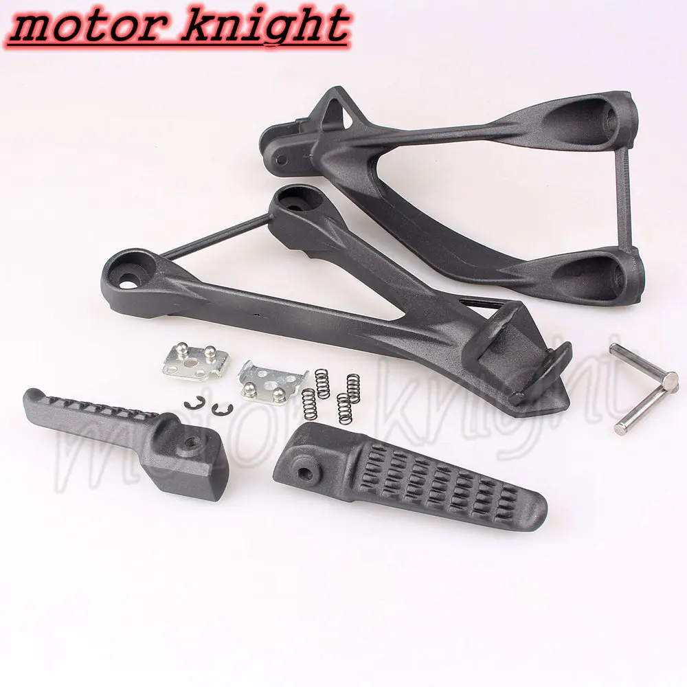 Черные задние прищепки для ног кронштейн Kawasaki ZX6R 2005 2006 2007 2008|kawasaki zx6r 2005|zx6r 2005kawasaki |