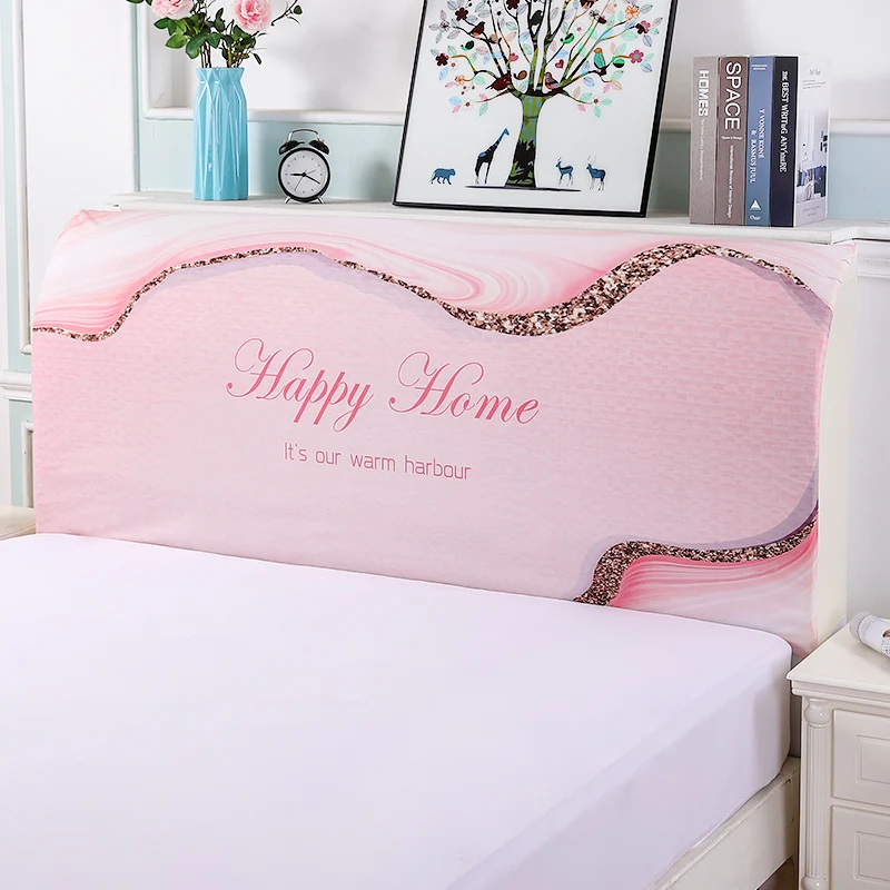 Nordic Cartoon Bedside Cover Bed Head Cover Full Enclosed Elastic Dust-proof Bed Head Cover/ Protective Cover