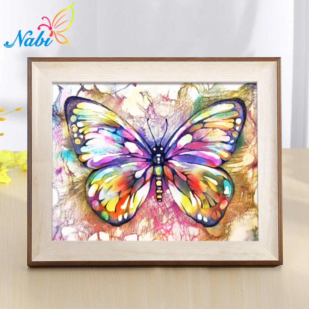 Nabi Diamond Painting Butterfly Diy Embroidery Mosaic Picture Rhinestone Handmade Kits Animal Pattern Home Decor | Дом и сад