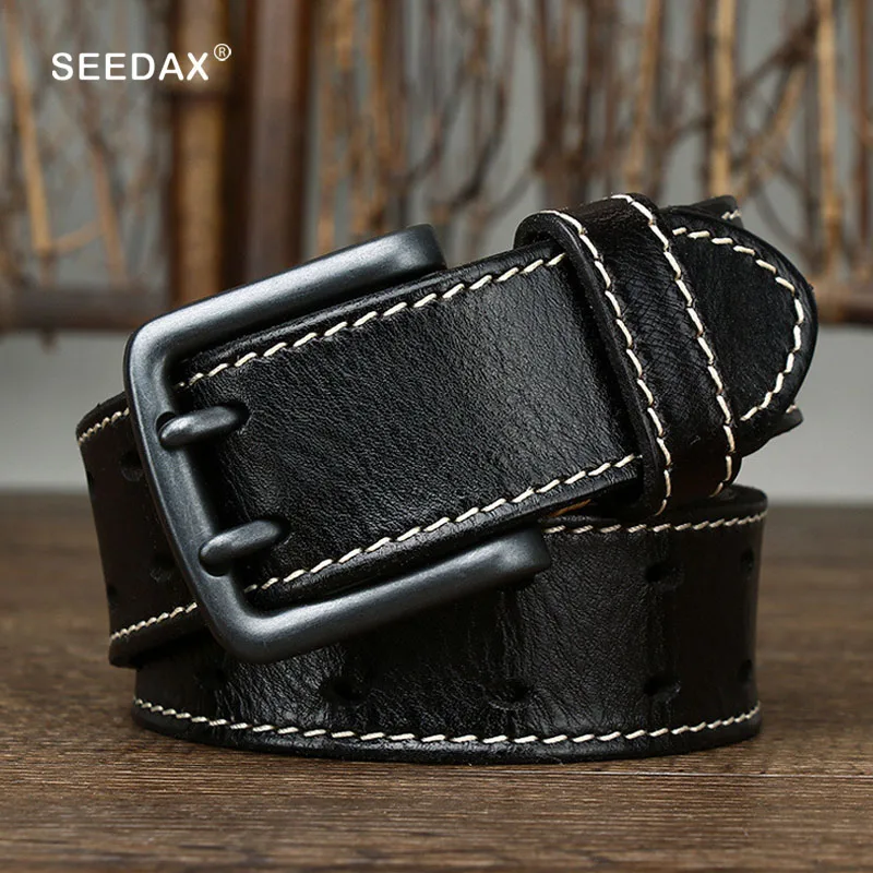 

Мужские ремни из натуральной мягкой телячьей кожи, с пряжкой-иглой