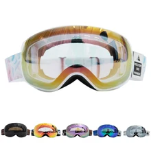 OTG Ski Goggles Snow Glasses Men UV400 Anti-fog Coatings Snowmobile Snowboard Skiing Women Sunglasses Outdoor Winter Sport 2020