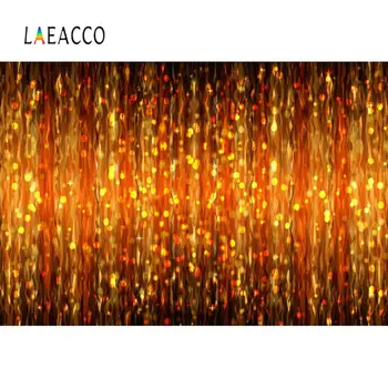 

Laeacco Fantasy Shiny Golden Polka Dots Light Bokeh Wedding Birthday Party Baby Newborn Pattern Photo Background Photo Backdrops