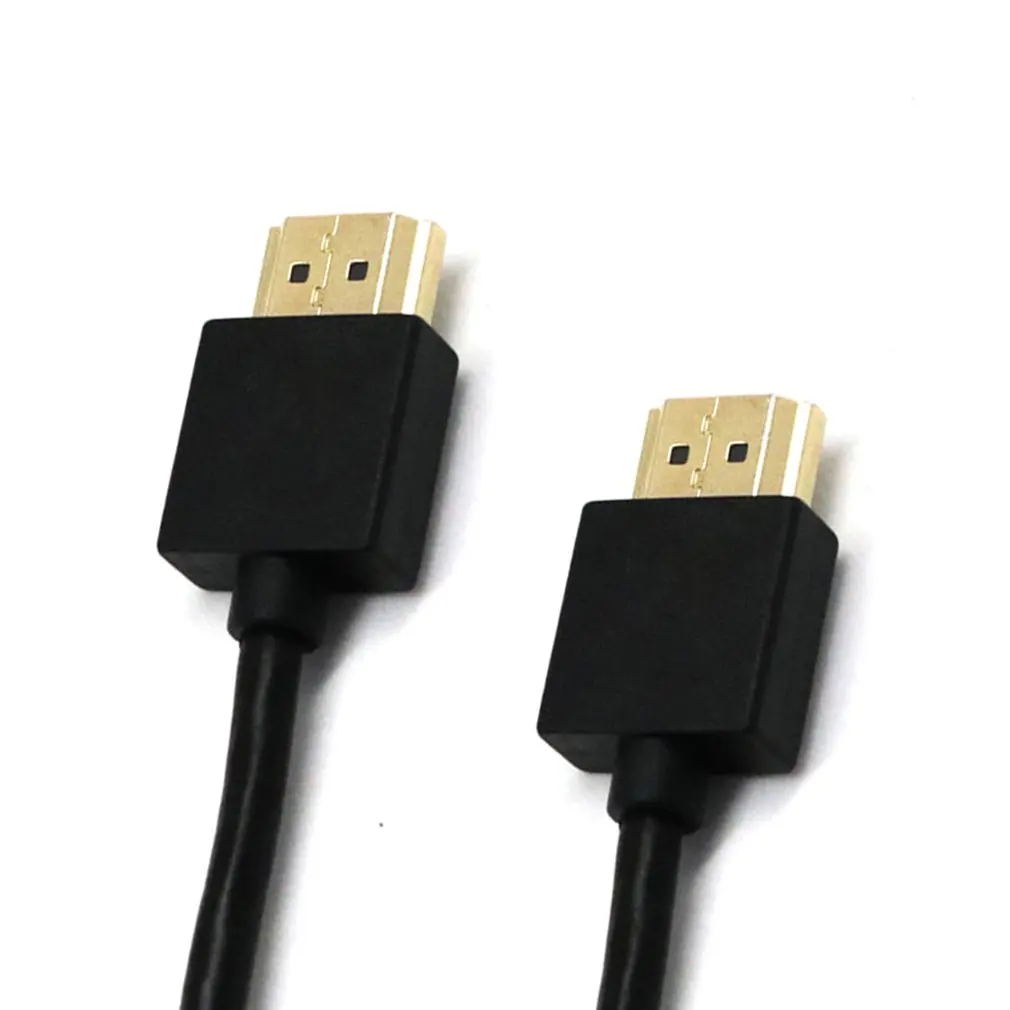 Черный Ультратонкий HDMI кабель для Bluray DVD PS3 HD TV XBOX LCD PC 1080P|Кабели VGA| |