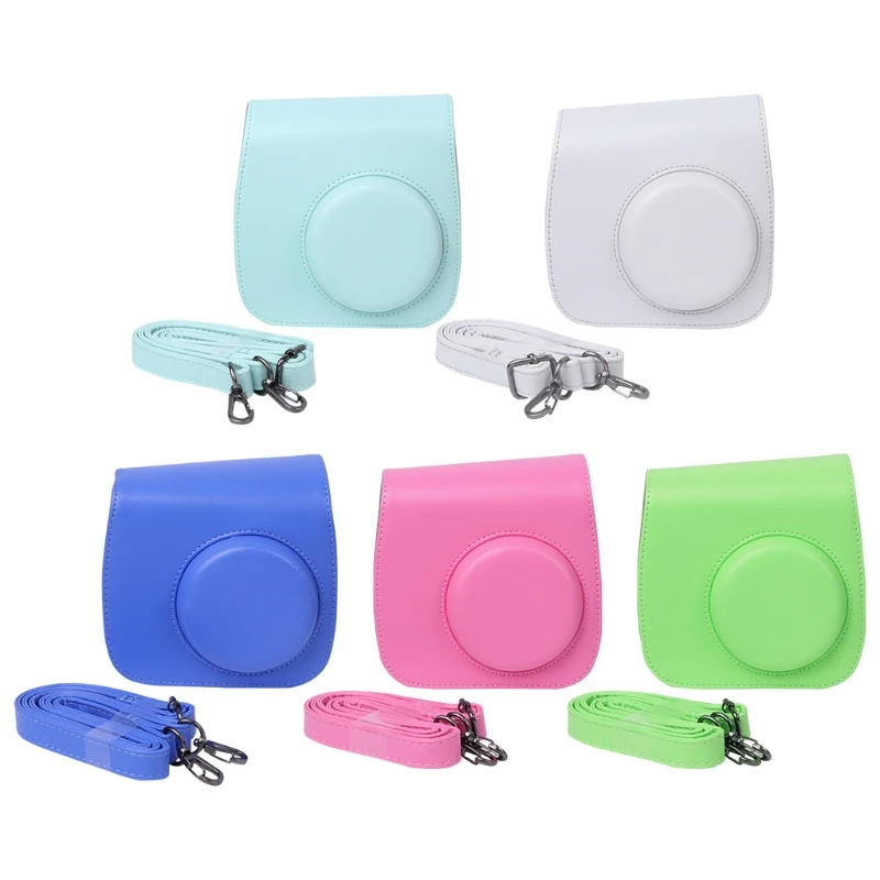 Прямая и, сумки для камеры Instax Mini 8 Mini 9 из искусственной кожи на ремне, чехол для Fujifilm