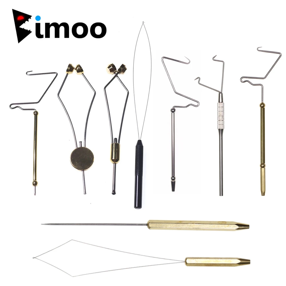 Bimoo 1pc Fly Tying Tool Brass Bobbin Thread Holder Whip Finisher
