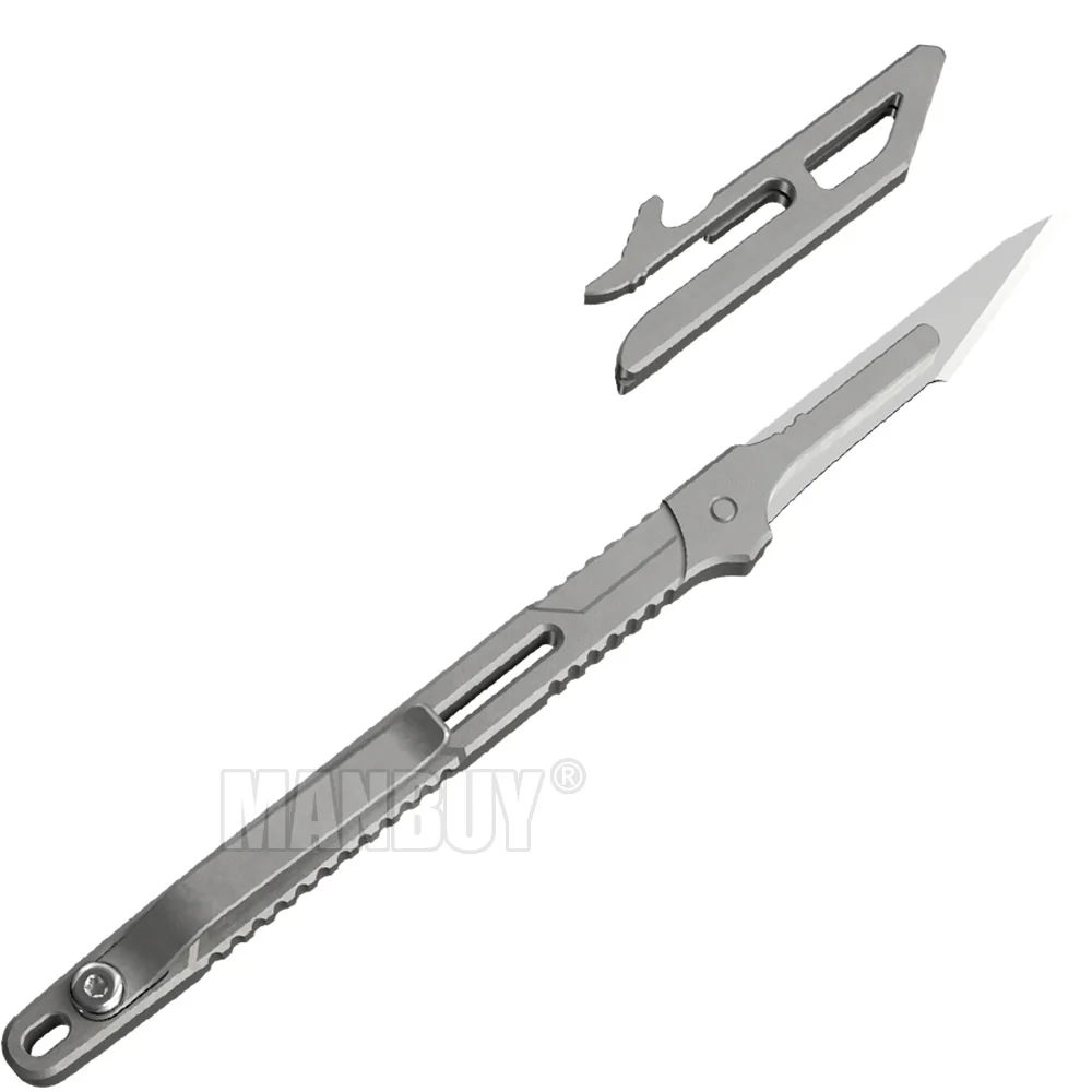 Stainless Steel Scalpel Folding Knife Outdoor Camping Edc Pocket