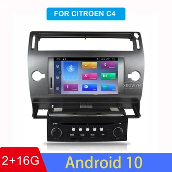 

Android 10.0 Car DVD Player For Citroen C4 C-Triomphe C-Quatre 2004-2009 Multimedia GPS Stereo 1Din Car Radio WIFI 2G+16G