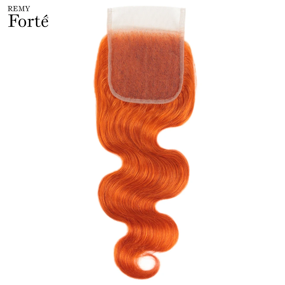 Remy Forte Body Wave Bundles With Closure Blonde Bundles With Closure Brazilian Hair Weave Bundles Orange 3 Bundles With Closure