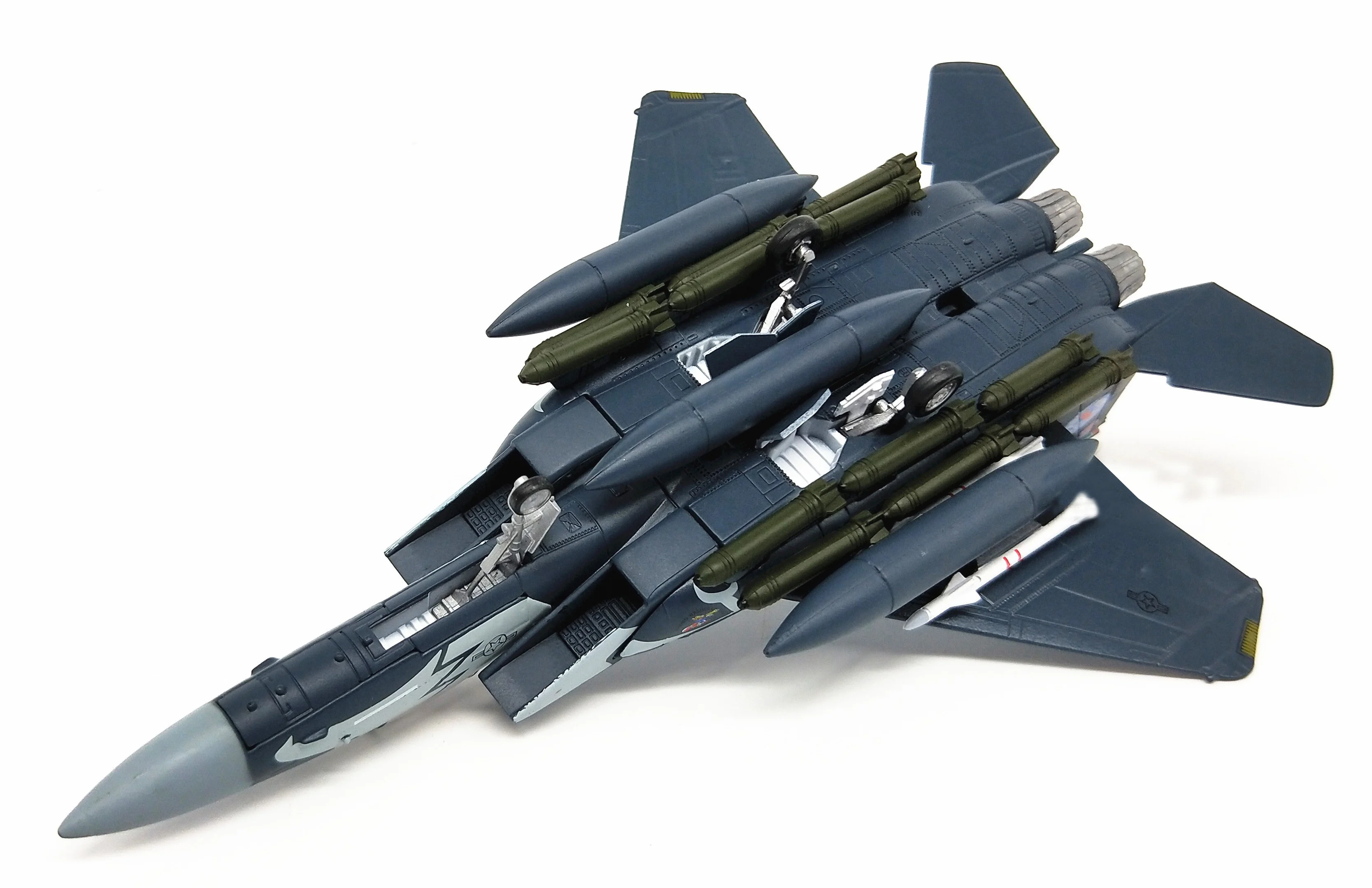 1:100 ВВС США F-15E Двухместный сверхзвуковой всесезонный Истребитель модель сплава литье Коллекционная модель