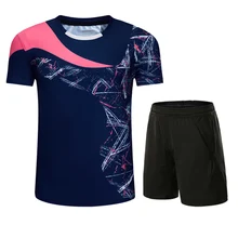 Костюм для бадминтона для мужчин и женщин, одежда для настольного тенниса, быстросохнущие рубашки для бадминтона