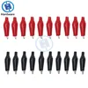 20Pcs 28MM Metal Alligator Clip Crocodile Electrical Clamp Testing Probe Meter Black Red with Plastic Boot Car Auto Battery ► Photo 1/6