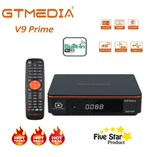 

Hot Selling GTmedia V9 Prime Satellite Decoder DVB-S2/S2X Machine ,Built-in WiFi , With CA Card Slot ,1080P HD H.265