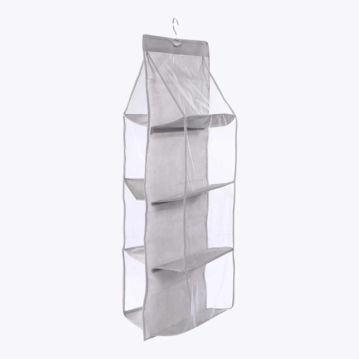 6 \8 Pockets Hanging Closet Organizer Clear Foldable Handbag Purse