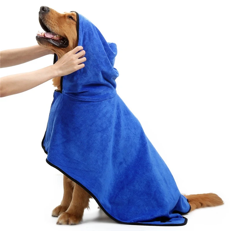 XS XL Dog Bathrobe Quick drying Cat Bath Towel Pet Dog Bath Towel for