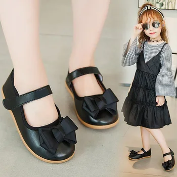 

New Baby Girl Shoes Children Casual Shoes Hollow Butterfly-knot Kids Girls Ballet Flats Shoes Princess Soft Soled Shoes