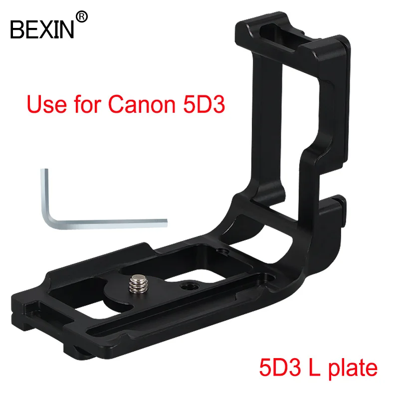 5D3 L plate Пластина dslr пластина в форме буквы l камера l-образное крепление пластины алюминиевый поддерживающий штатив с пластиной быстрого крепления объектива Цифрового Фотоаппарата Canon 5D3 5diii 5D сделать iii - Цвет: 5D3 L plate