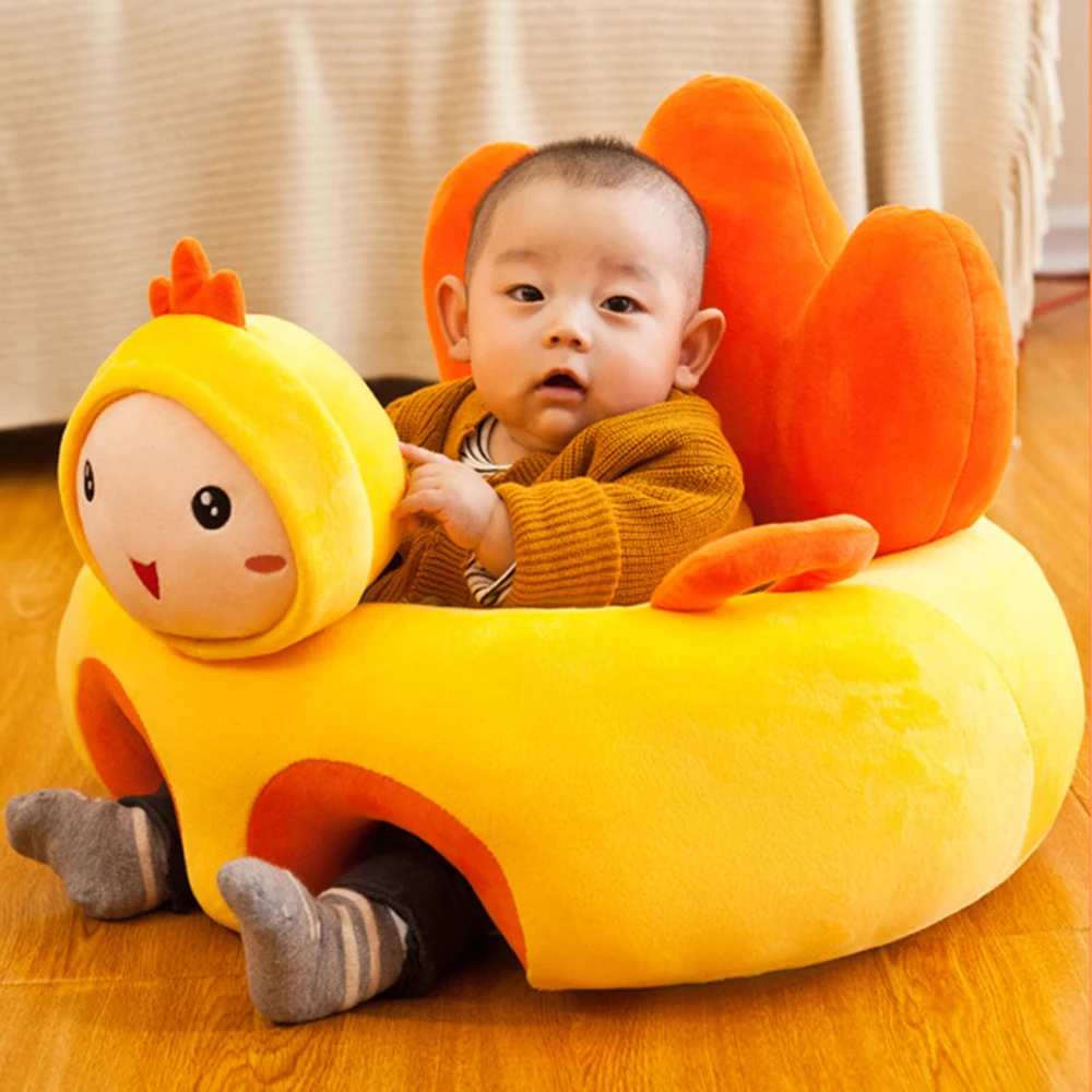 Cute Sofa Support Seat Cover Baby Plush Chair Learning To Sit