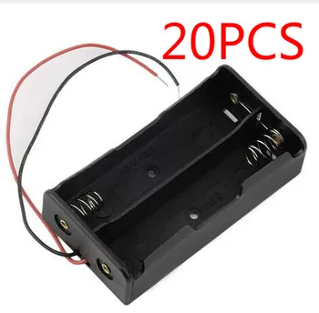 

HJXY 20pcs/lot New Power bank 18650 Battery Holder Plastic Battery Holder Storage Box Case for 2x18650 free shipping