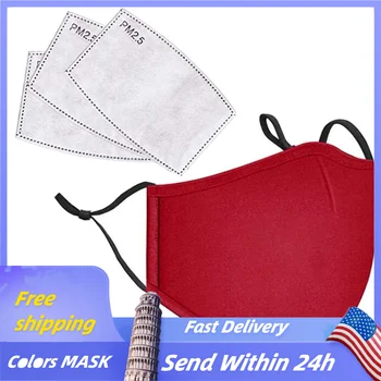 

1+3XFace Mask Scarf Mascarilla Mascarar Cotton Face Mask Pm2.5 Activated Carbon Mask Washable And Reusable Lot Maska Mascarillas