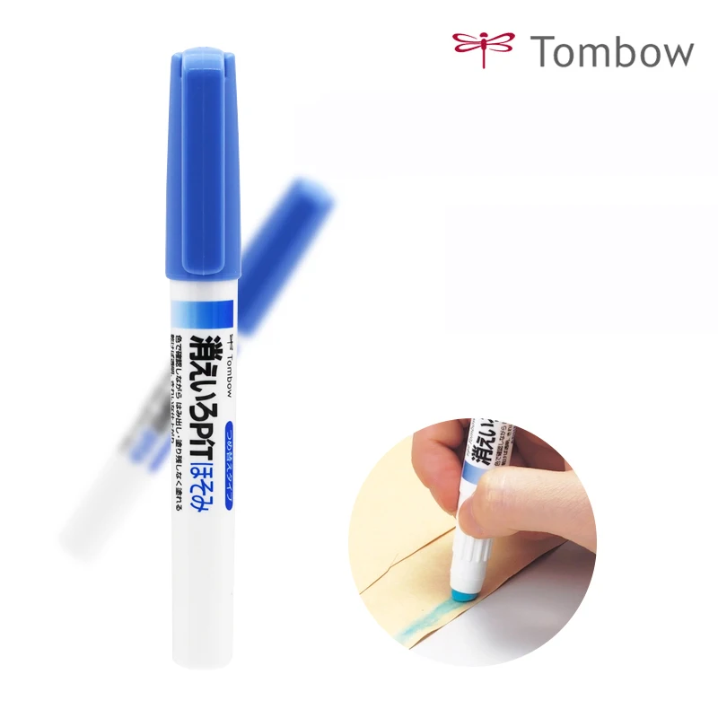 Tombow-Solid-Glue-Stick-Pen-Type-Round-Tip-Refillable-Portable-Strong-Glue-For-Diy-Card-scrapbook
