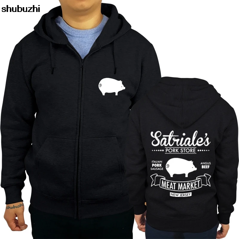 Новое поступление Satriale's Pig Store Мужская толстовка на молнии shubuzhi осенняя