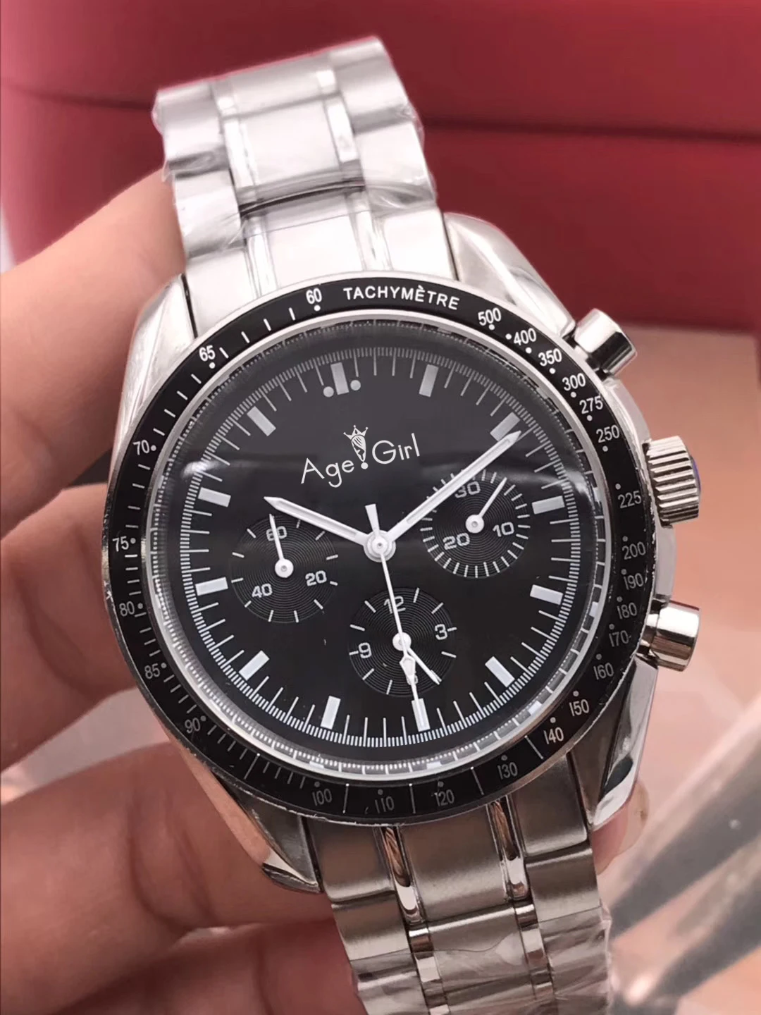 

Luxury Brand New Men Automatic Mechanical Speed Racing Luminous Ceramic Bezel Crystal Sapphire Black Leather Sport Watches AAA+