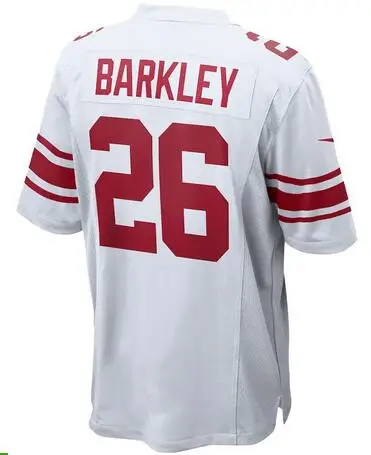 Мужская футболка Saquon Barkley 26 Sam Darnold 14 Baker Mayfield 6 Adam Thielen 19 Jimmy Garoppolo 10 Kirk Cousins 8 - Цвет: For men