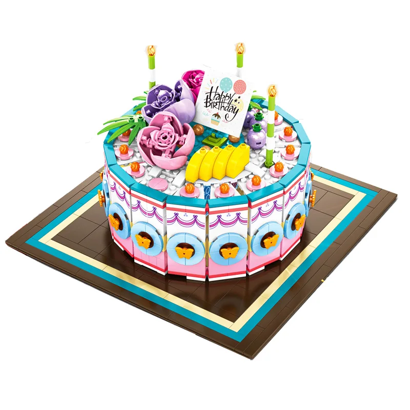 

SEMBO 601400 Creator Surprise magic marriage cake Building Blocks Model kit Bricks Educational Toys For Children Birthday gift