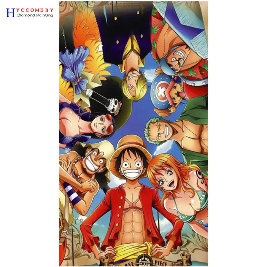 平方ダイヤモンド塗装漫画ワンピースクロスステッチアニメセーリング王ダイヤモンド刺繍ダイヤモンドの装飾ギフト ダイヤモンド ペイント Aliexpress