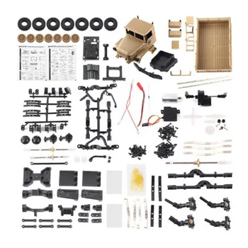 

B-16 B16 Off-Road RC Truck Upgrade KIT DIY 1:16 RC Car Buggy RC Monster Truck 6WD 6 Wheel Assemble Crawler,Yellow
