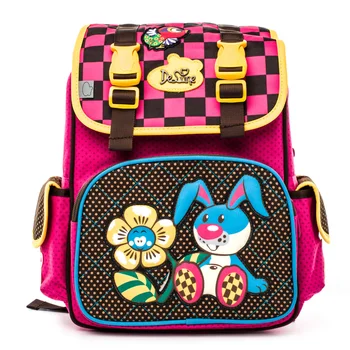 

Delune Children Orthopedic School Bags for Children Girls Bunnies School Backpack Shoes Bag Portfolio lMochila Infantil