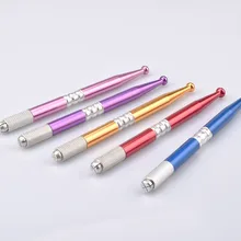 20 шт. ручка для микроблейдинга Pinkiou ручка плюма Microblading kalem Tebori бровей Тату машина Перманентный макияж ручка-держатель игл замок-булавка