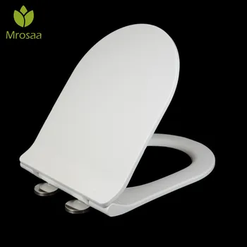 

Toilet Seat Universal Slow-Close Toilet Seat Lid Cover Household U/V Type Thicken Replacement Toilet Seat Cover Antibacterial
