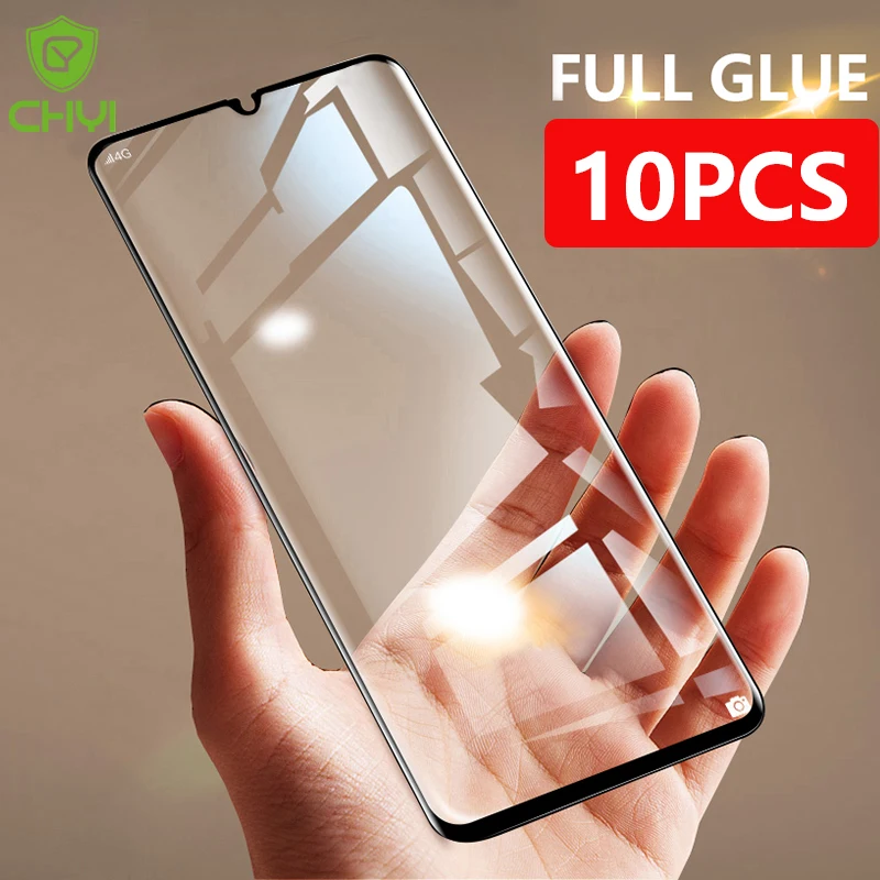 wholesale Full glue protective glass for realme GT xt x2 6 7 pro 5i c3 screen protector CHYI  tempered film For OPPO A72 A73 5G