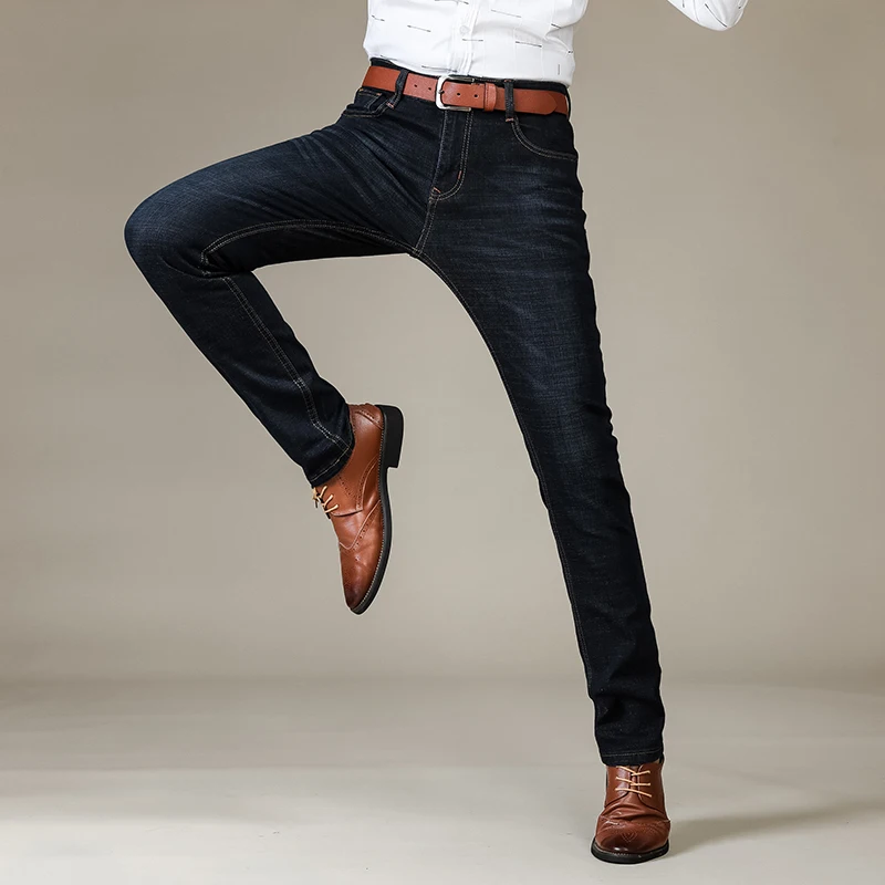 Business Casual Stretch Slim Jeans New Men's Brand Fashion Jeans 80s Classic Trousers high-grade Denim Pants dropshipping Business Casual Stretch Slim Jeans New Men's Brand Fashion Jeans 80s Classic Trousers high-grade Denim Pants dropshipping