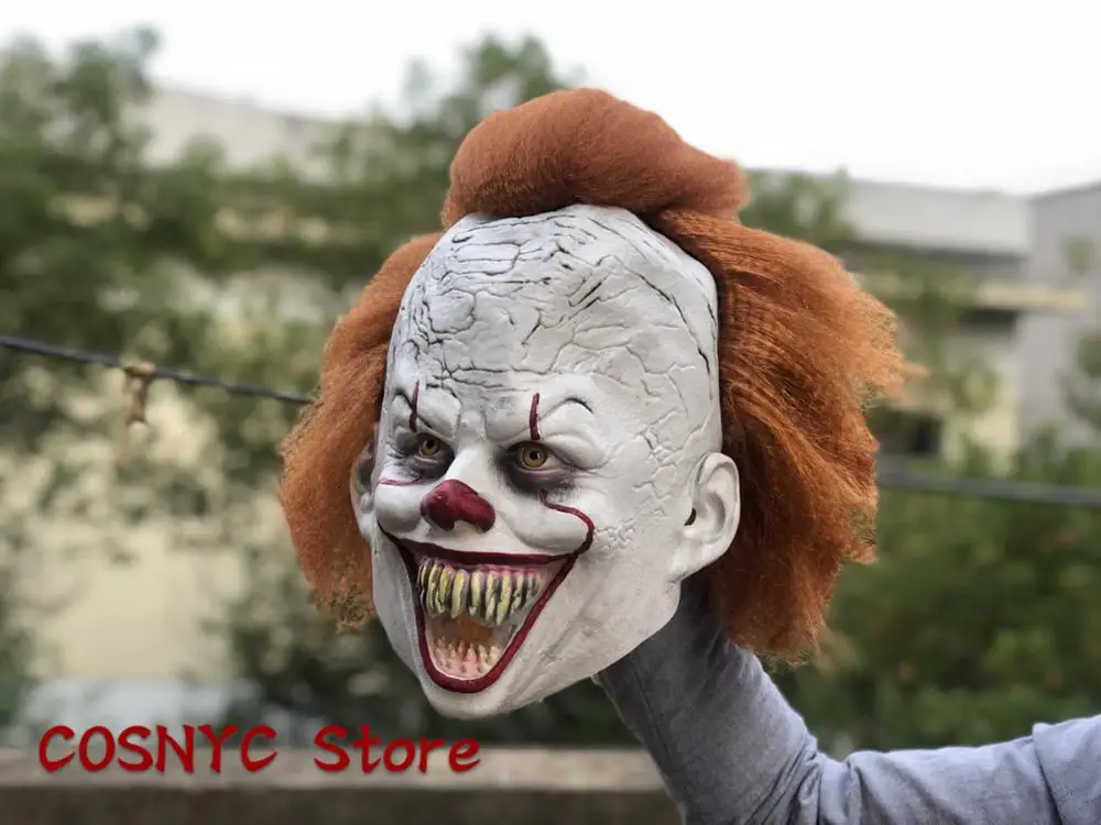 Joker Pennywise Cosplay Mask Stephen King It Chapter 2 2 Horror Clown Halloween Party Costumes Luxury