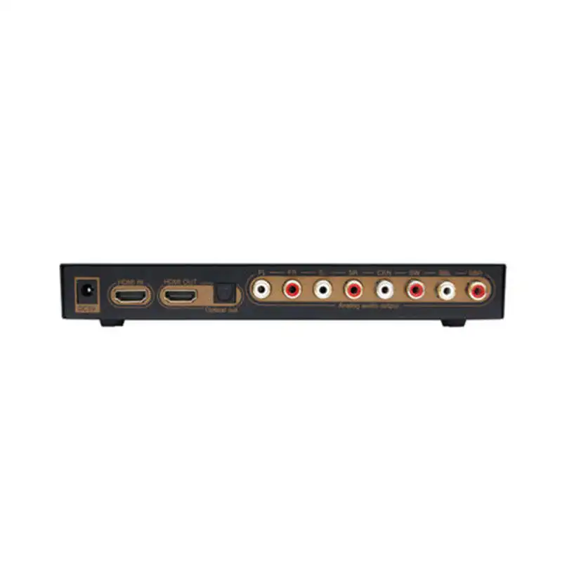  Eu Plug Hdmi To Hdmi Optical Digital To Analog Audio Extractor 7.1Ch Converter Lpcm Audio Dac Hdmi 