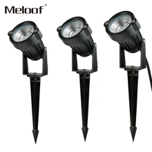 Colorful discoloration LED Garden Lawn Lamp Light 220V 110V Outdoor LED Spike Light 9W Path Landscape Waterproof Spot Bulbs RGB