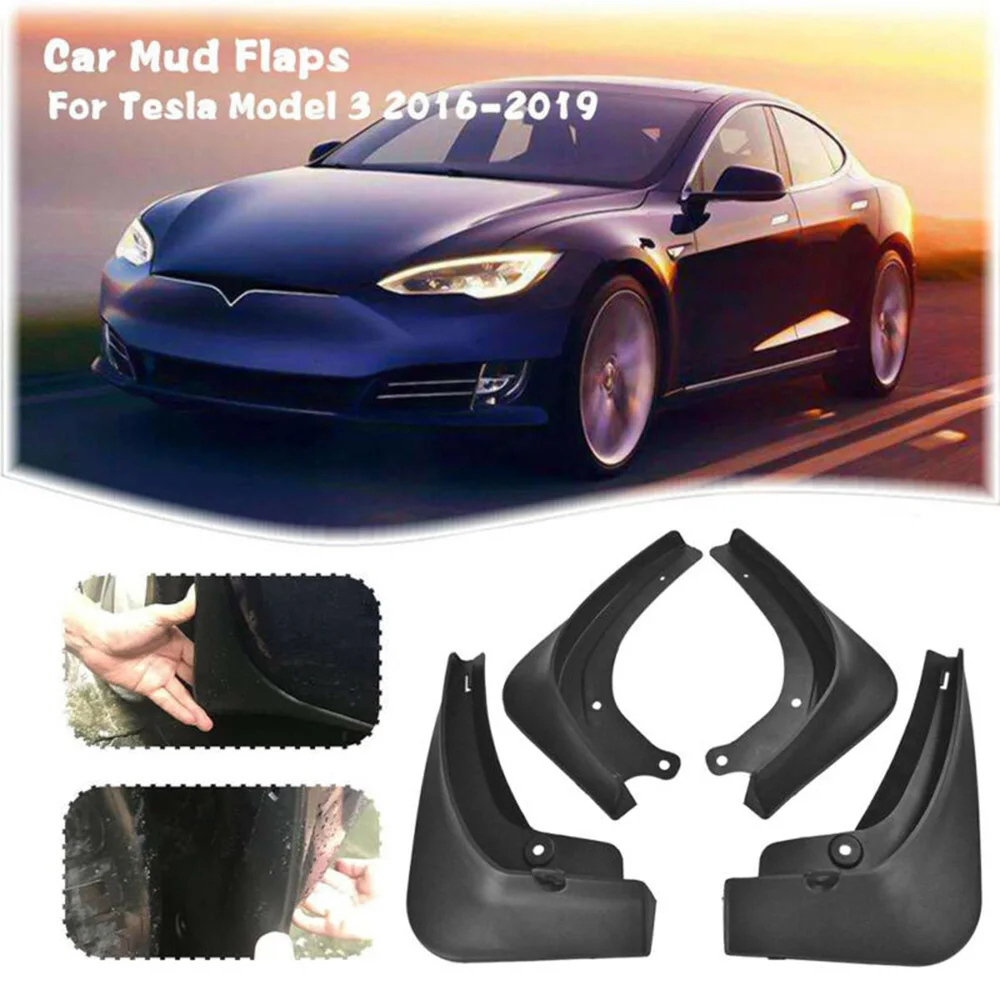 Автомобильные Брызговики крыло 4 шт. подходит для- Tesla модель 3
