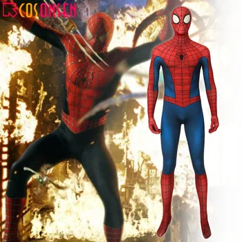 

COSPLAYONSEN Spider-man Classic Jumpsuits Cosplay Costume Men Zentai Suit Spiderman Superhero Bodysuit