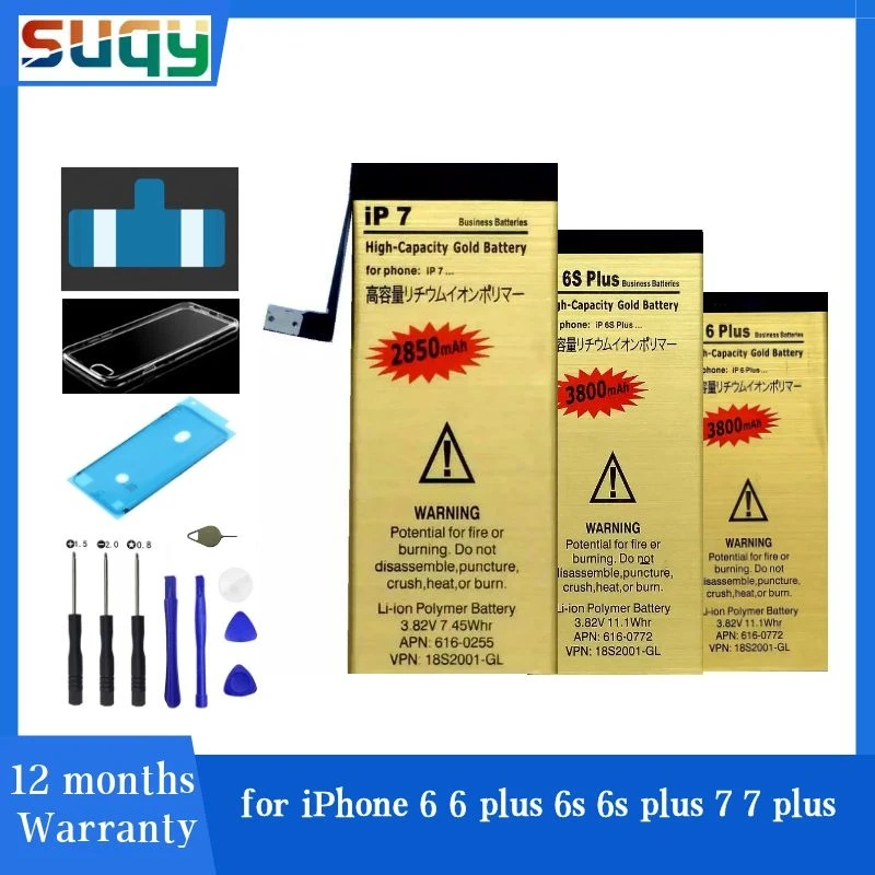 

Suqy for Iphone 6 Plus Battery Batterie for Iphone 7 for Iphone 6 Plus 6s 6s Plus 7 7 Plus Bateria Mobiele Telefoon Accessoires
