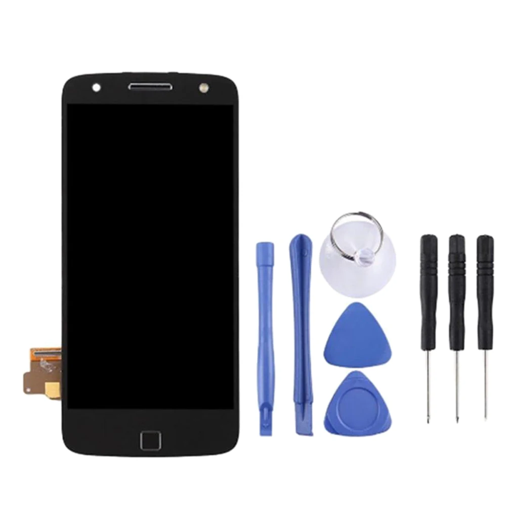 

LCD Display + Touch Screen Frame Assembly + Tools Compatible with Moto Z Force